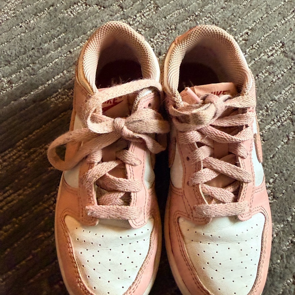 Nike Kids Pink and White Sneakers - Picture 2 of 5
